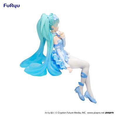 压泡面 初音未来 花仙子 粉蝶花 浅蓝色款