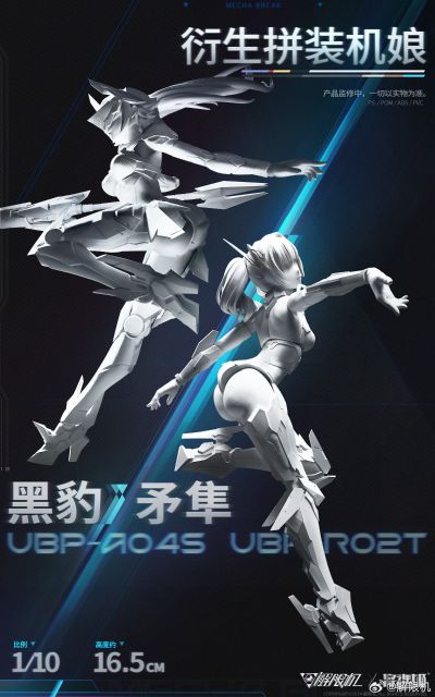 解限机 UBP-R02T 矛隼 衍生拼装机娘