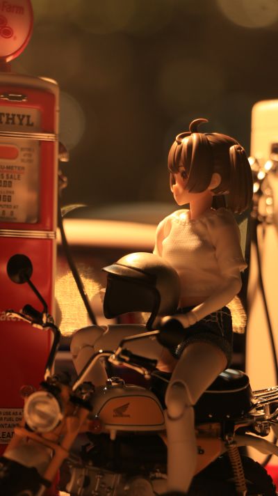 1/12 完成品摩托车 本田 猴子摩托车 等离子黄