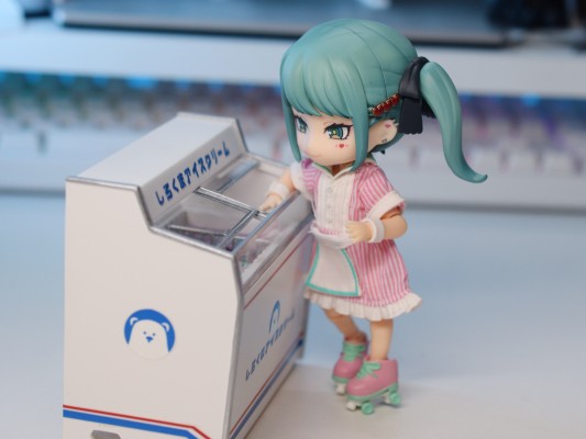 粘土娃 服装套装 女生餐厅制服（蓝色/粉红色）