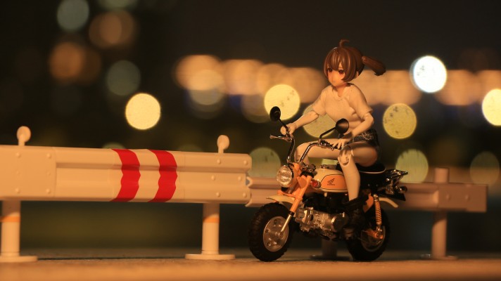 1/12 完成品摩托车 本田 猴子摩托车 等离子黄