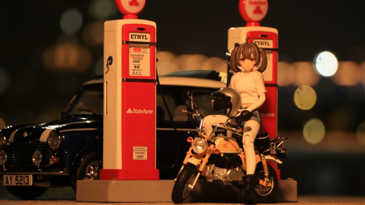 1/12 完成品摩托车 本田 猴子摩托车 等离子黄