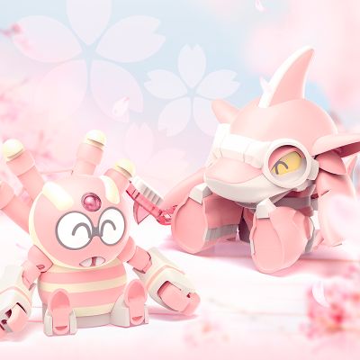 QOSMOS 铁甲小宝系列 鲨鱼辣椒+蜘蛛侦探 限量版 樱