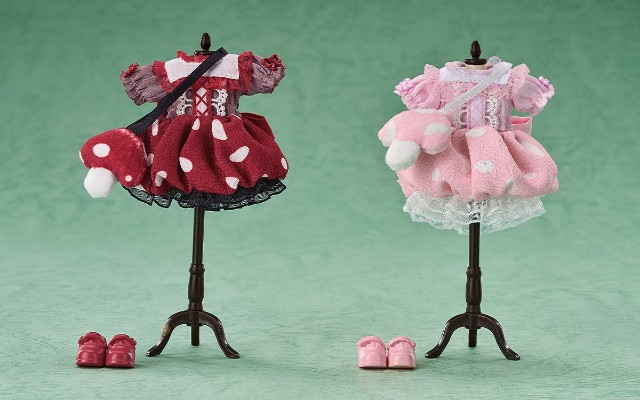 粘土娃 服装套组 蘑菇：女孩（红色/粉色）