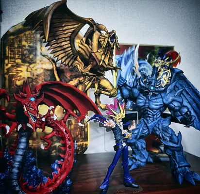 一番赏 游戏王系列 第四弹 三幻神显现 最终大奖 太阳神之翼神龙 金属配色 魂豪示像