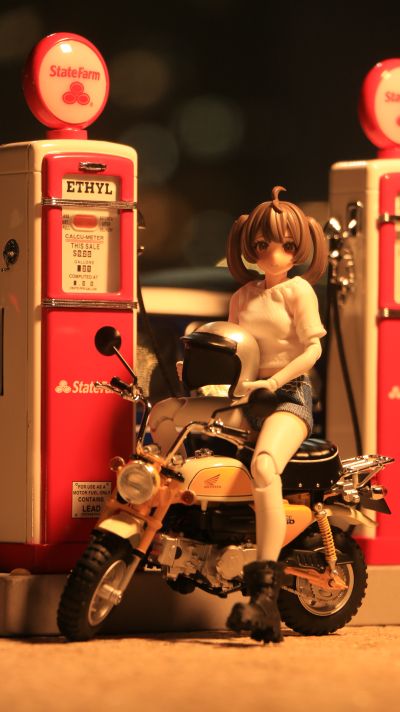 1/12 完成品摩托车 本田 猴子摩托车 等离子黄