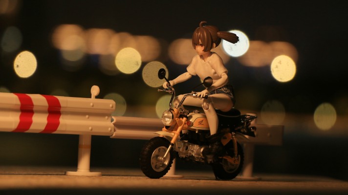 1/12 完成品摩托车 本田 猴子摩托车 等离子黄