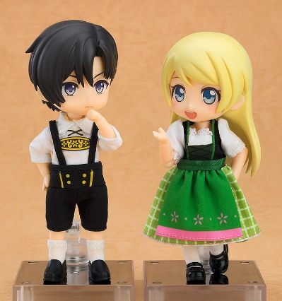 粘土娃 服装套组 世界之旅：德国女孩（红色/绿色）