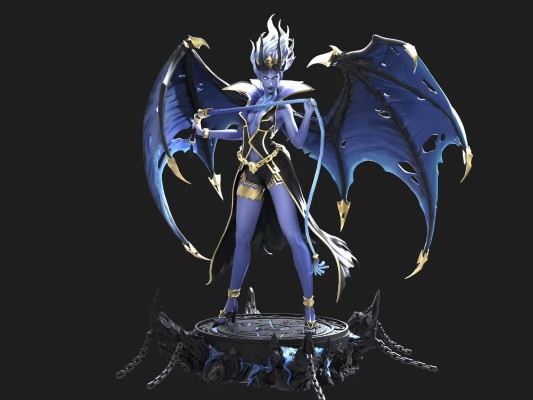 DOTA2 痛苦女王 魔廷新尊（蓝色）