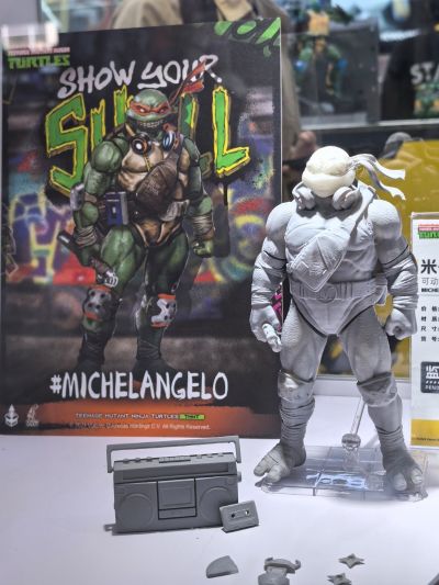 忍者神龟 米开朗基罗 可动人偶忍者龟