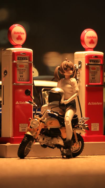 1/12 完成品摩托车 本田 猴子摩托车 等离子黄