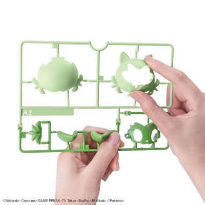 宝可梦拼装模型快快拼系列 18+19+20 新叶喵&润水鸭&呆火鳄