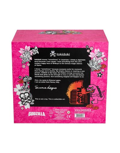 tokidoki x 哥斯拉 9英寸软胶（粉色）