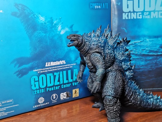 哥斯拉2：怪兽之王 限量光盘四件套+S.H.MonsterArts 哥斯拉[2019] 海报配色版