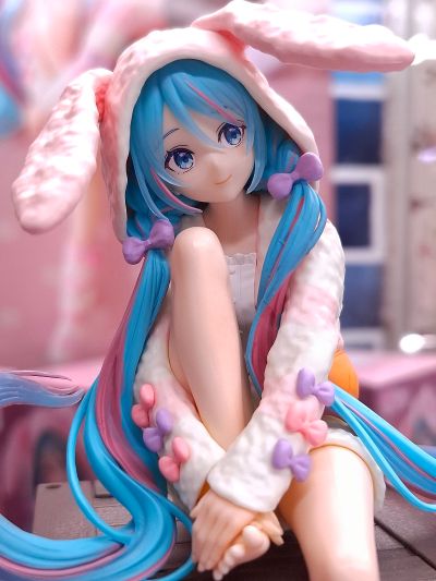 初音未来 压泡面人偶-兔耳睡衣-