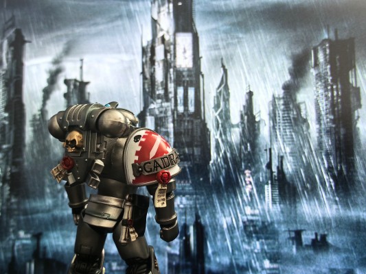 战锤40000 灰骑士 突击小队 装备灵能炮的灰骑士