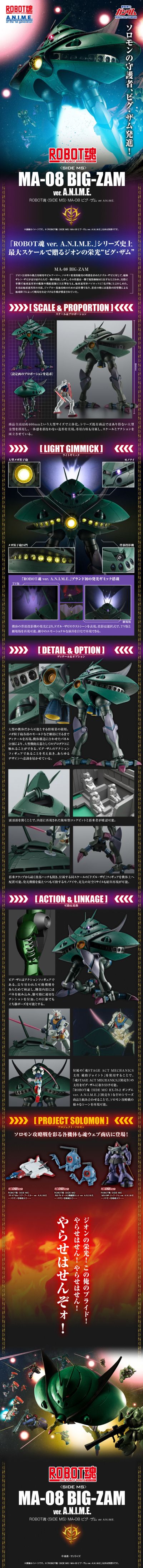 ROBOT魂＜机动战士系列＞  MA-08 毕克扎姆 剧中版