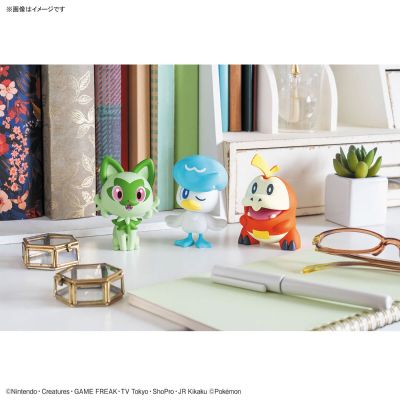 宝可梦拼装模型快快拼系列 18+19+20 新叶喵&润水鸭&呆火鳄