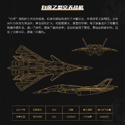 南天门计划 白帝乙型空天战机小比例模型
