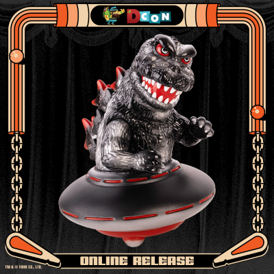 哥斯拉 UFO 软胶玩偶 X星人黑色（DCON）