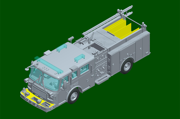 编号:07445 1/72 装甲车辆系列 美国“鹰”消防车