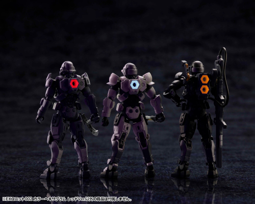 六角机牙 EX单元002 彩色六角 红色