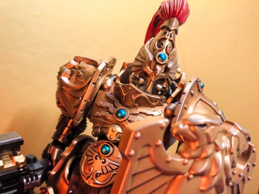 战锤40000 皇帝禁军 装备哨戒之刃和戍卫盾牌的禁军卫队