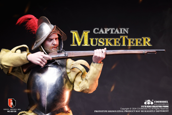 SE138 帝国系列-西班牙征服者火枪步兵长（白铜版）