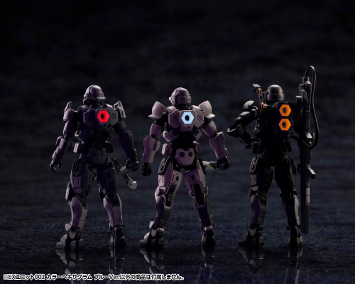 六角机牙 EX单元002 彩色六角 蓝色