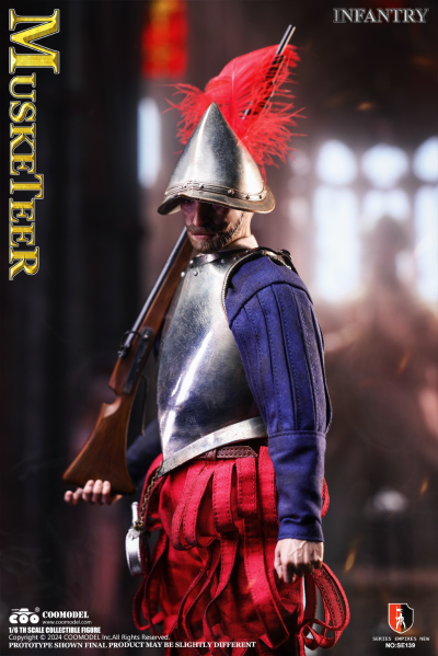 SE139 帝国系列-西班牙征服者火枪步兵（白铜版）