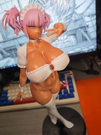 黑色辣妹女仆淫魔要吃掉主人了 可可亚 粉色版