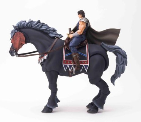 北斗神拳 200X 健次郎和黑王号 可动手办