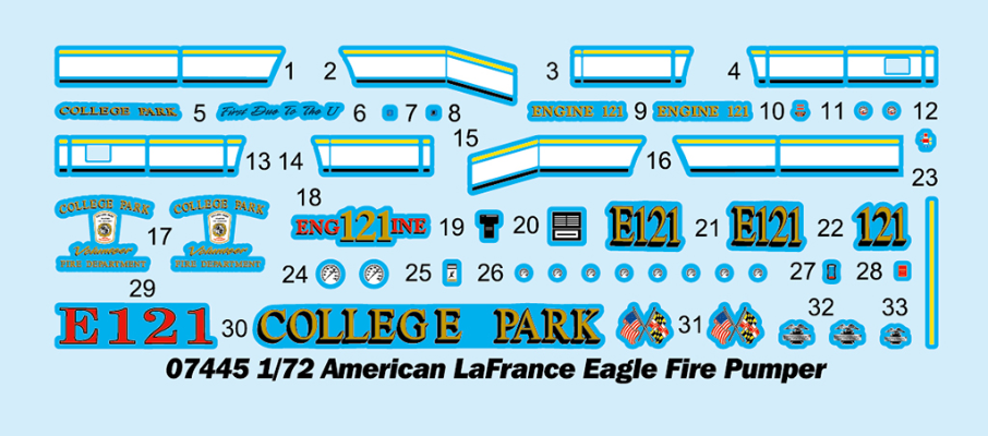 编号:07445 1/72 装甲车辆系列 美国“鹰”消防车
