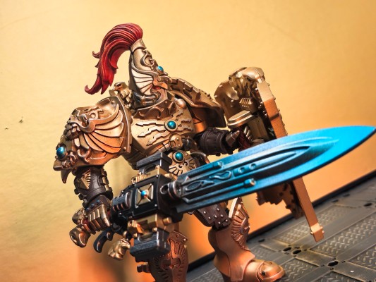 战锤40000 皇帝禁军 装备哨戒之刃和戍卫盾牌的禁军卫队