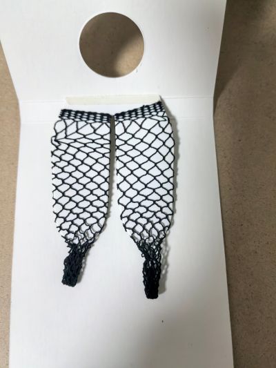 LB02 3D立体长筒袜大网 无缝袜