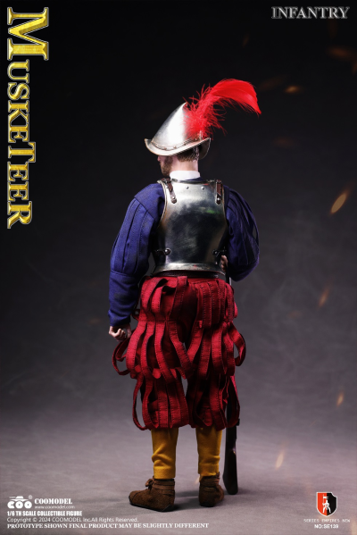 SE139 帝国系列-西班牙征服者火枪步兵（白铜版）