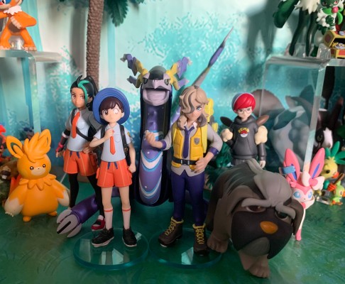 宝可梦比例世界 帕底亚地区 妮莫+骨纹巨声鳄+巴布土拨