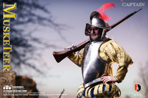 SE138 帝国系列-西班牙征服者火枪步兵长（白铜版）