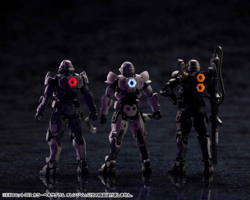 六角机牙 EX单元002 彩色六角 橙色