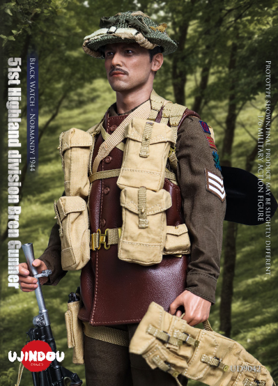 NO.UD9042 二战英军第51高地师布伦机枪手-诺曼底1944