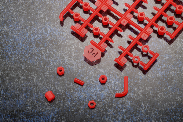 六角机牙 EX单元002 彩色六角 红色