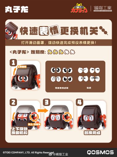 QOSMOS X 铁甲小宝 第五弹 呱呱蛙+丸子龙