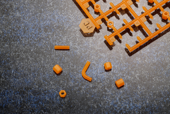 六角机牙 EX单元002 彩色六角 橙色