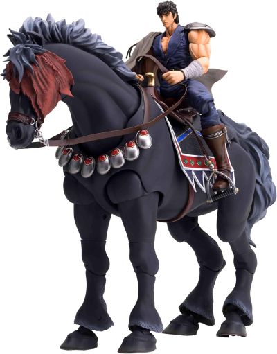 北斗神拳 200X 健次郎和黑王号 可动手办