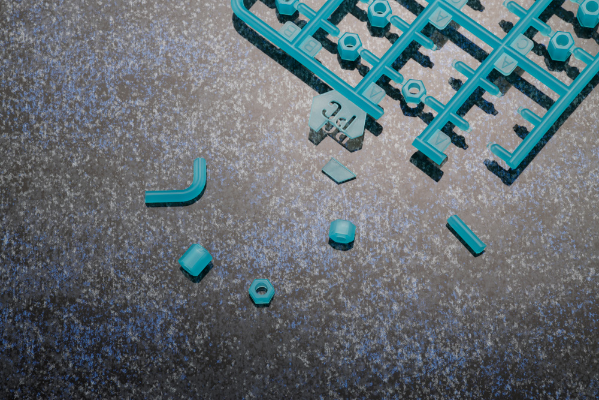 六角机牙 EX单元002 彩色六角 蓝色