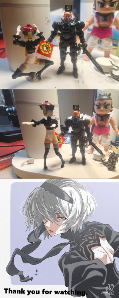 尼尔：自动人形 塑料拼装模型 2B+9S