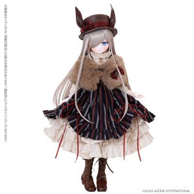 AOD526-IBM 艾莉丝收集 小型 伊绪/兔子茶会穿搭套装 ～月光银～ AZONE网上商店限定