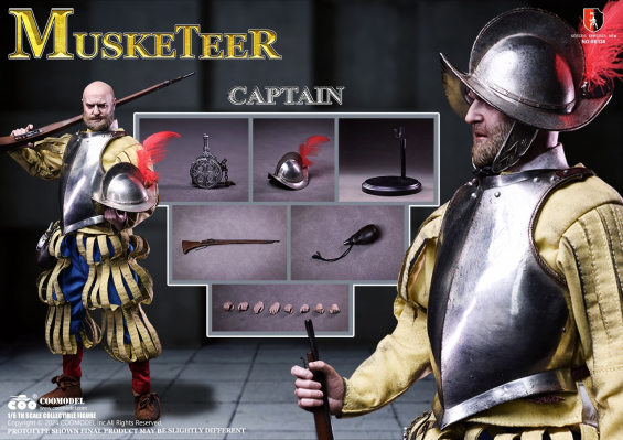 SE138 帝国系列-西班牙征服者火枪步兵长（白铜版）