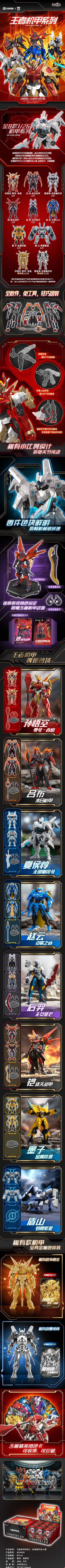 王者机甲系列 1/26拼装可动人偶