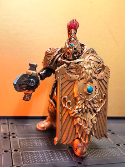 战锤40000 皇帝禁军 装备哨戒之刃和戍卫盾牌的禁军卫队